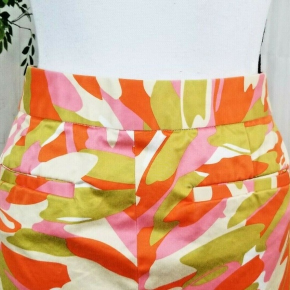 J. Crew women's size 6 orange camo mini skirt sz 6 - Picture 7 of 8